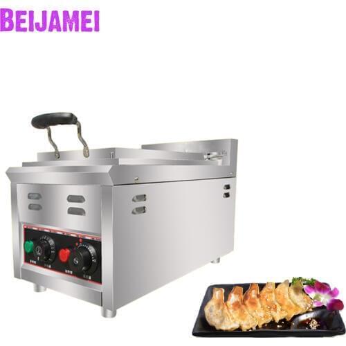 BEIJAMEI Factory Automatic fried dumpling machine 220V commercial electric Japanese dumpling frying machine