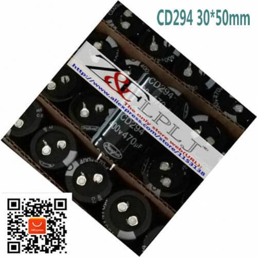 CD294 400V 470UF 30X50mm vs 35*45mm // CD296 400V470UF 30X50MM new original 5PCS/LOT