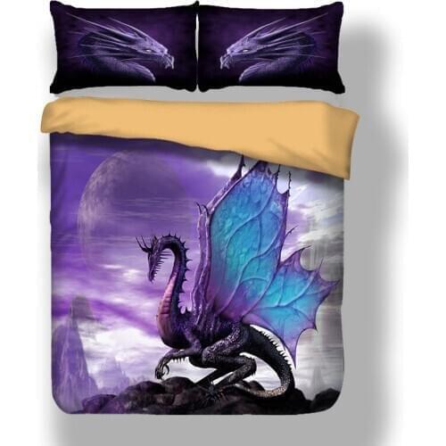 Dinosaur 3D Printing Quilt Cover Pillowcase Home Textile Bedding Quilt Cover 3D Dinosaur Bed Duvet Quilt Cover Sets