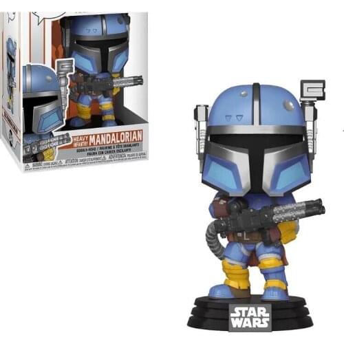 FUNKO Disney Star Wars Heavy Infantry The Mandalorian 348# Bobble Head Vinyl Figure PVC Action FiguresCollectible Model Toys