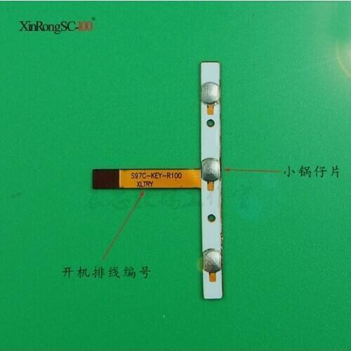 New With Sticker Switch On Off Power Volume Button Flex Cable For Teclast X98 plus II 2nd Conductive Flex Replacement Parts