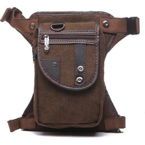 Mounchain Canvas Waist Bag Multifunctional Men Messenger Bag for Hunting Camping Traveling etc