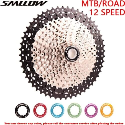 SMLLOW 12 speed MTB/ROAD Bicycle Cassette Freewheel 11T-34T 46T 50T 52T Mountain bike Folding Bike Flywheel Cycling Accessories