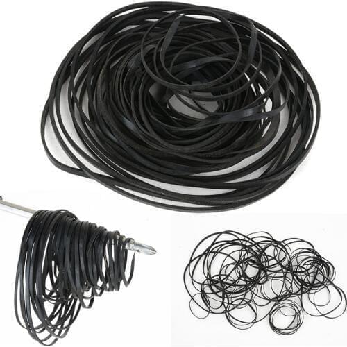 Onsale 40-50pcs Cassette Tape Belt 40-135mm Mix Cassette Tapes Machine Belt New Assorted Repair Rebuild Tools