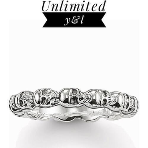 Skull Rings Punk Style Skeleton Silver Fashion Jewelry Accessories for Men and Women Gifts