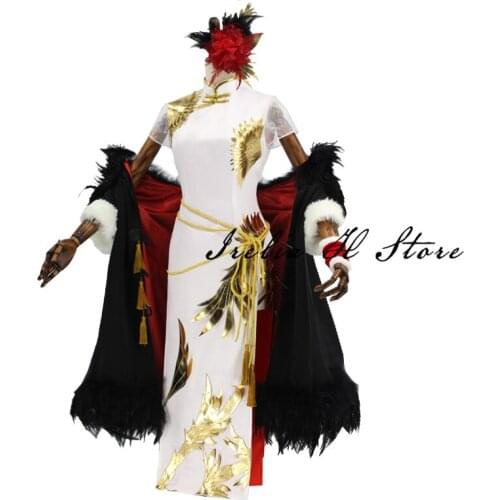 Enterprise Azur Lane Cosplay Costume Lunar cheongsam USS Enterprise cosplay costume sexy costume can custom made