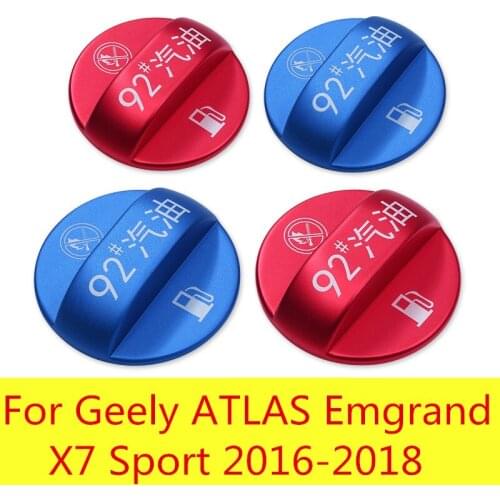 Refueling tips cover fuel tank cap decoration stickers car stickers car Accessories For Geely ATLAS Emgrand X7 Sport 2016-2018