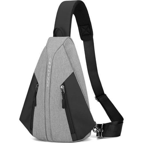 The New Mens Chest Bag Casual Fashion One-shoulder Stiletto Bag Lightweight Trend Hundred Small Bag Waterproof Chest Bag