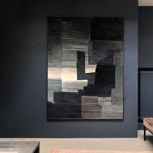 Unframed New Arrival Color Is Dark Abstract 100% Handpainted Painting Wall Art Home Decor Picture Modern Oil Painting On Canvas