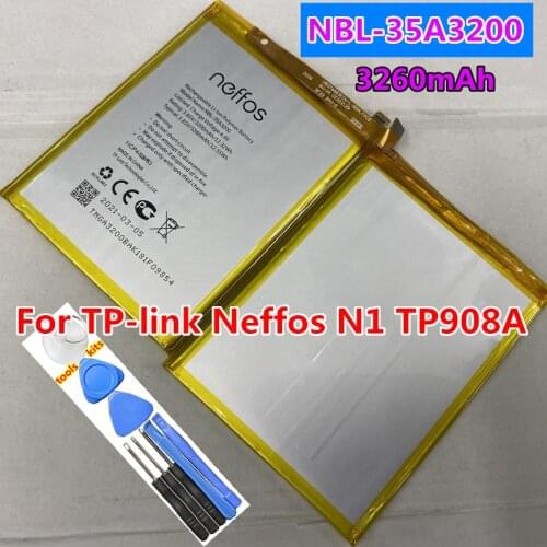 New 3260mAh NBL-35A3200 Replacement Battery for TP-link Neffos N1 TP908A Rechargeable Li-polymer Bateries Bateria