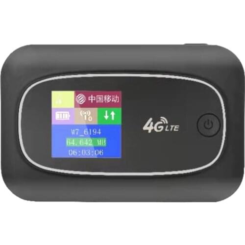Portable MiFi Wireless Router 150Mbps Color Screen WIFI Router Pocket WIFI Mobile Hotspot with Sim Card Slot