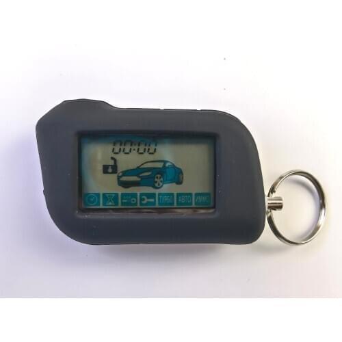 NFLH A93 LCD Remote Control Starter Keychain for compatible Starline A93 Two Way Car alarm,A93+Silicone case, free shipping