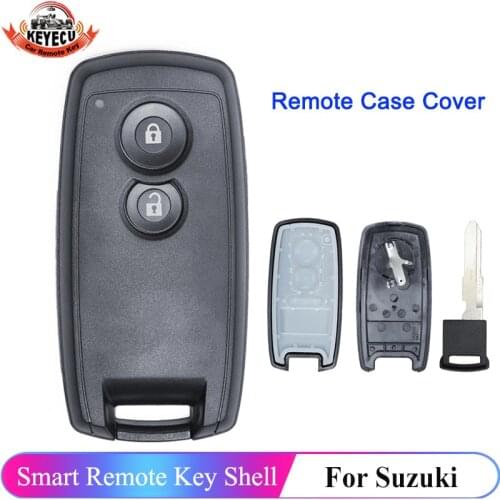 KEYECU Replacement Keyless Entry Remote Key Shell 2 Button Fob + Uncut Blade for Suzuki SX4 Grand Vitara Swift 2006-2013