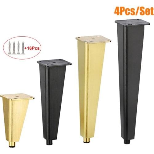 4Pcs Adjustable Bathroom Cabinet feet Aluminum Alloy Furniture feet Used for Sofa Coffee Table Cabinet Support feet With Screws