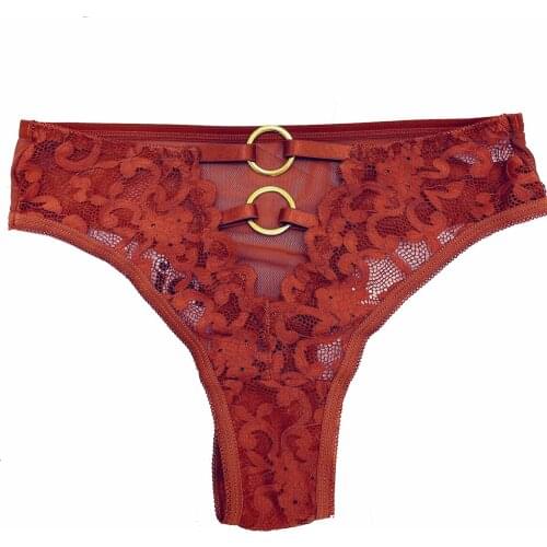 Plus Size Sexy Panties for Women Lace Briefs G-String Sexy Bandage Transparent Thong Lingerie Underwear