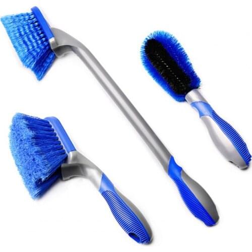 Rim Scrubber Multifunctional Long/Short Handle ABS Wheel Hub Rubbing Tire Rim Brush for Car