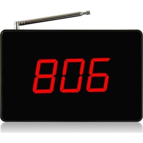 SINGCALL Wireless Nursing Call System,Mobile Cabin Hospita, LED Number Display,Receiver with Voice Report,Alarming around SC-R15