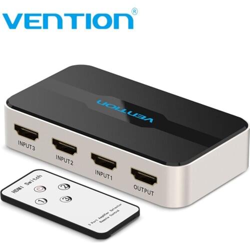 Vention HDMI Splitter Adapter 3 In 1 Out HDMI Switcher 3X1 for XBOX 360 PS4/PS3 Smart Android HDTV 4K*2K HD HDMI Switch Switcher