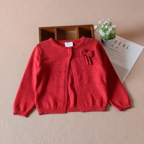 2021 Spring Blue Baby Girls Outerwear Cottton Cardigan Sweater Baby Girls Jacket Baby Clothes For 12 24 Month RKC185061