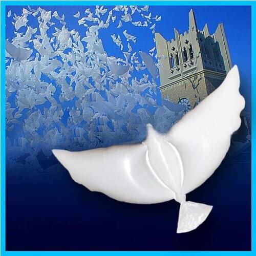 100pcs/lot Wedding Balloon White Pigeon Balloons Eco-friendly Helium Biodegradable Peace Dove for Party Decoration Freeshipping