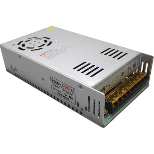 12V 30A 360W Switching power supply Driver For LED Light Strip Display AC100-240V Factory Supplier