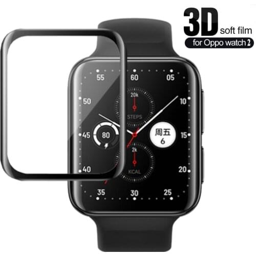 2PCS 3D Full Screen Protector Film for Oppo Watch 2 42mm 46mm Smart Watch Screen Protection Soft Film For OPPO Watch 2