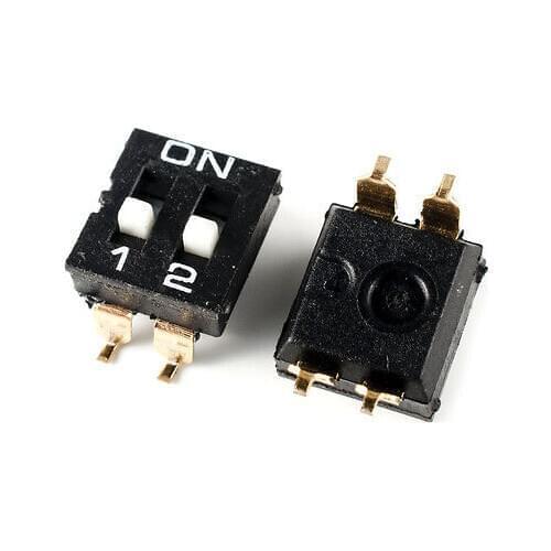 20pcs,4 Pin 2 Way ON-OFF SMD DIP Switch 2.54mm Pitch Double Row