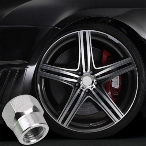 4pcs Car Tire Valve Stem Caps Bolt-in Aluminum Hexagon Valve Caps Car Wheel Tires Valves Tyre Stem Air Caps
