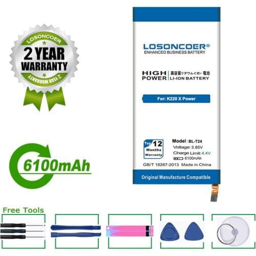 LOSONCOER Battery 5900mAh BL-T24 Battery for LG K220 X Power K220ds K220dsk K220dsz K220y K220z Ls755