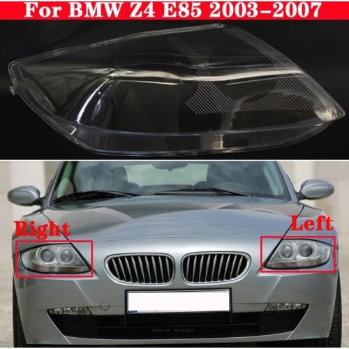 Car Front Headlight Cover for BMW Z4 E85 2003-2007 Auto Headlamp Headlight Lampshade Lampcover Head Lamp light glass Lens Shell