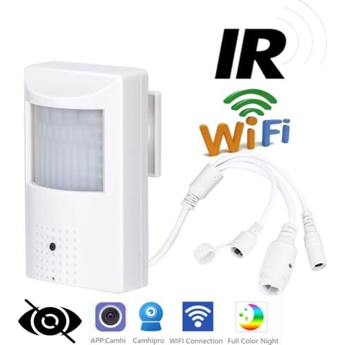 WIFI Micro SD Card Slot 720P 960P 1080P 3MP 5MP PIR Style Onvif Wired Wireless IP Camera Invisible 940nm IR LED Built-in Audio