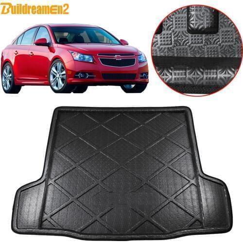 Buildreamen2 For Chevrolet Cruze Sedan Car Trunk Mat Floor Tray Boot Liner Cargo Carpet Pad 2008 2009 2010 2011 2012 2013 2014
