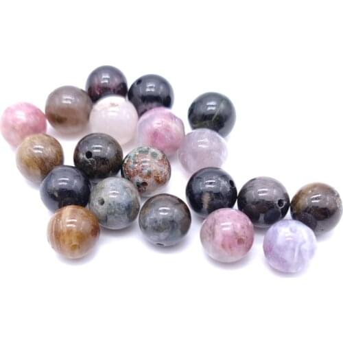 8mm Natural Tourmaline Agates Beads Loose Natural Stone Beads for Jewelry Making Necklace Bracelet DIY