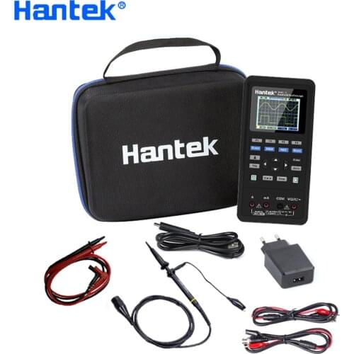 Hantek 2D72 2D42 Handheld Digital Oscilloscope Waveform Generator Multimeter USB 70MHz 2CH+DMM+AWG 2.8inch LCD 3in1 Test Meter