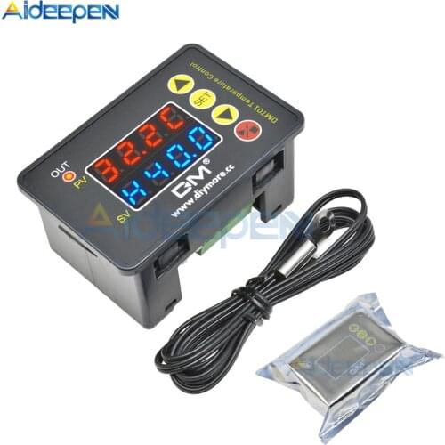 DMT01 AC 110-220V Digital Temperature Controller Thermostat Aquarium Incubator Cooling Heating Temp Regulator with Buzzer Alarm