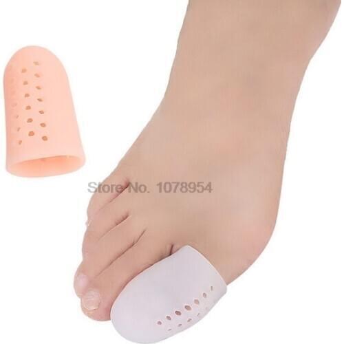 By dhl or ems 500pairs Foot Care Tool Silicone Gel Toe Separators Stretchers Toe Tube Corns Blisters Protector Gel Bunion new