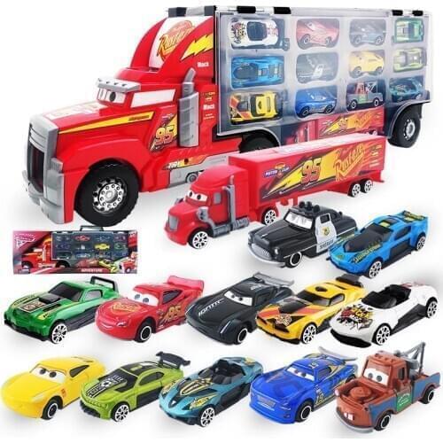 Disney Cars 3 Pixar Toys Set McQueen Lightning Jackson Storm Truck 1:55 Alloy Pixar Car Metal Die Casting Car Boys Toy Gift