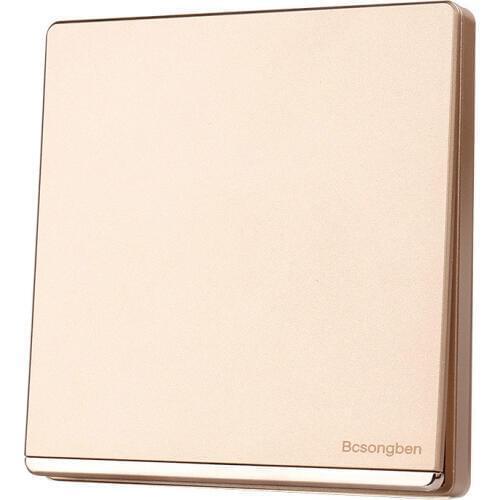 Home switch push button light switch wall champagne gold Luxury large panel 1 Gang 2 Way Switch AC 110-250V J3-1K2