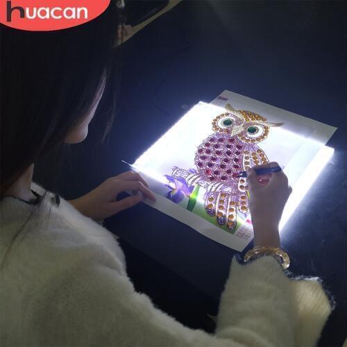 HUACAN A5 LED Light Tablet Pad New Arrival Diamond Painting Accessories Three Level Dimmable Ultrathin
