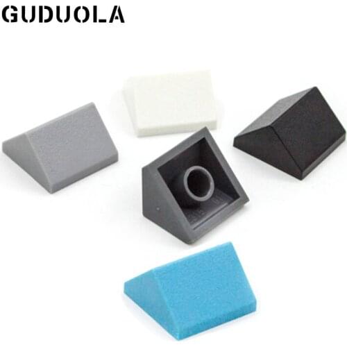 Guduola Slope 2x2 (45°) Double (3043) MOC Brick Building Block DIY Educational Toys Parts 25pcs/LOT
