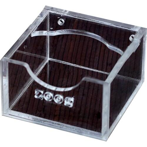 Transparent Hamster Bowl Container Hamster Rabbit Food Feeder Clear Pet Feeder Bowl For Hamster Guinea Pigs Food Bowl Container