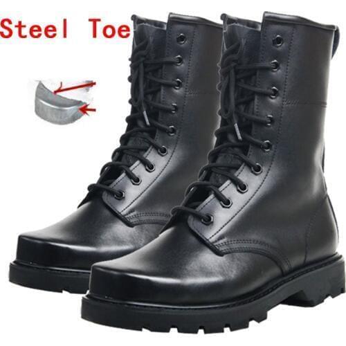 Men Safety Shoes Steel Toe shoes smashing Anti-puncture Construction Work shoes Boots Anti-slip Security shoes Military boots