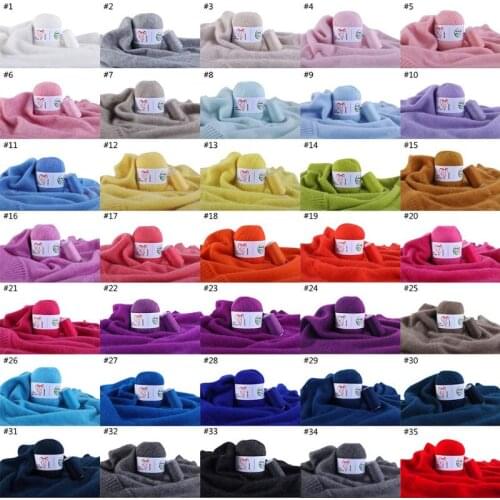 50g Soft Cashmere Yarn Plush Hand-knitted Anti-pilling Woolen Scarf Coat DIY Weave Thread Crochet Knitting