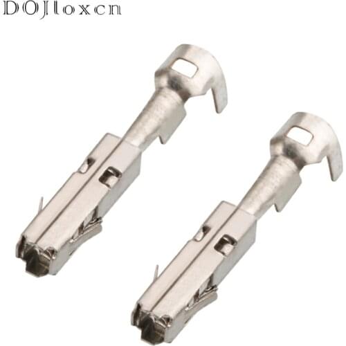 20/50/100/200/500 Pcs Automobile Wire Crimp Terminal Car Electrical Connector Wiring Terminals Brass 1.5 MM Pins DJ221F-1.5A
