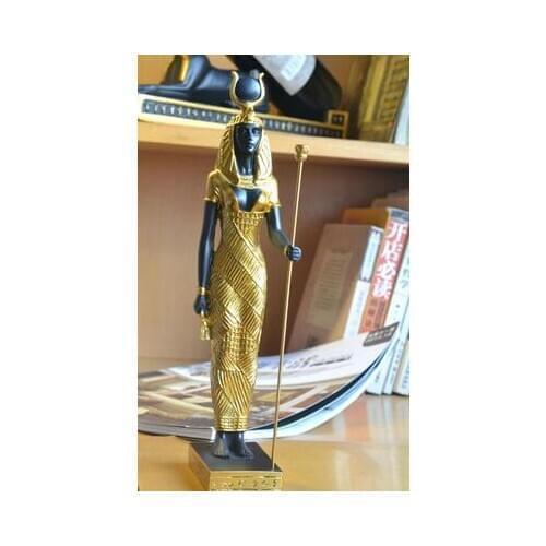 Home gifts crafts Resin 13 Inch Egyptian God of Power Horus Falcon Medium Statue Collectible Figurine Office Artwork Decoration