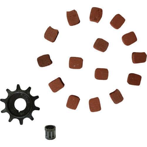 Bearing&15xSquare Clutch Pads drive sprocket for 66cc 80cc 2 Stroke Motorized Bike