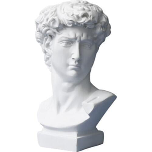 Resin Vase Flower Pot Nordic Style Human Head Pen Brushes Holder Home Decoration