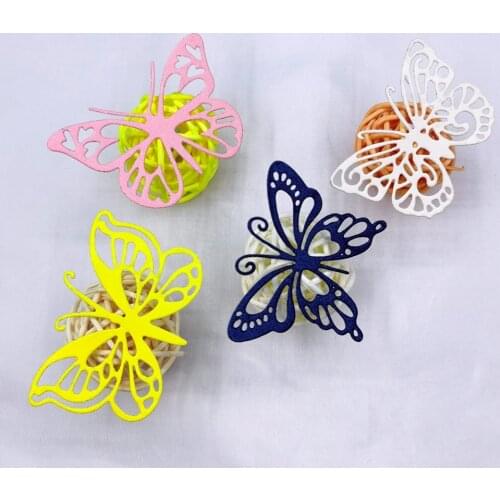 Four Butterfl Stencil Crafts Molds Embossing Cutting Templates Scrapbook Cutting Knife Metal Die Stamps And Dies Card Making Diy