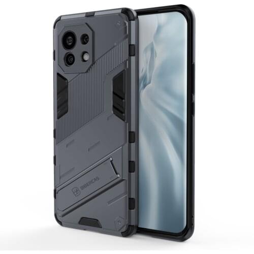FOR XIAOMI 11 PRO Lite Ultra 10 T S Lite Hard Rubber Armor Bracket Cover Case Punk Stlye Protect Shockproof For POCO M3 X3 NFC