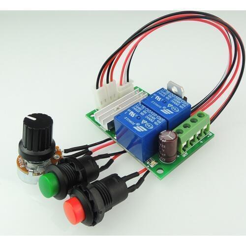 PWM DC Motor Speed Controller 6V12V24V Switch Electric Push Rod Motor Controller Button(6.5)